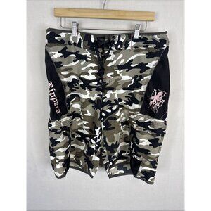 Maui Rippers Camo Cargo Board Shorts Mens 33 Surf Skate Octopus
